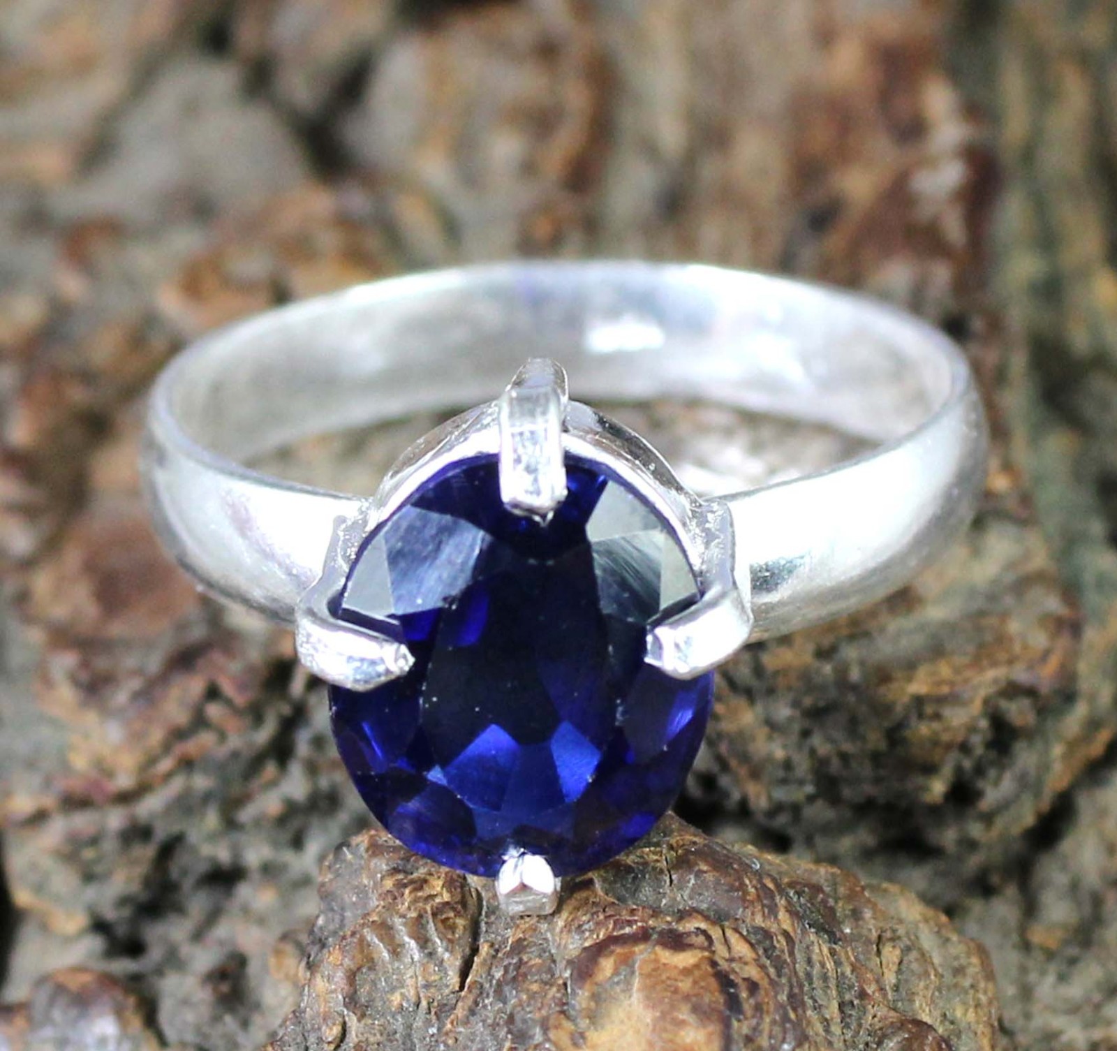 Natural 5.35 Ct Blue Sapphire Oval Gemstone Certified Unisex Ring Birthday Gift