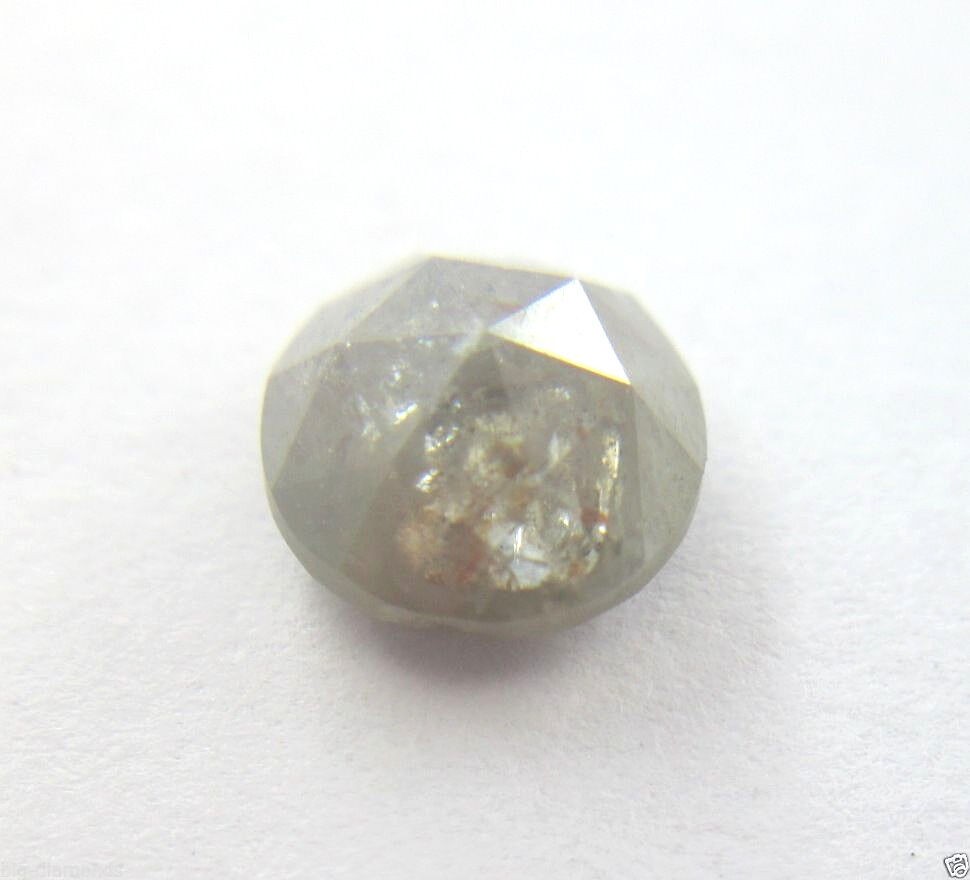 2.57cts Rose Cut Diamond Natural Real Round Shape Gray Color 7.71-7.85×5.03 MM