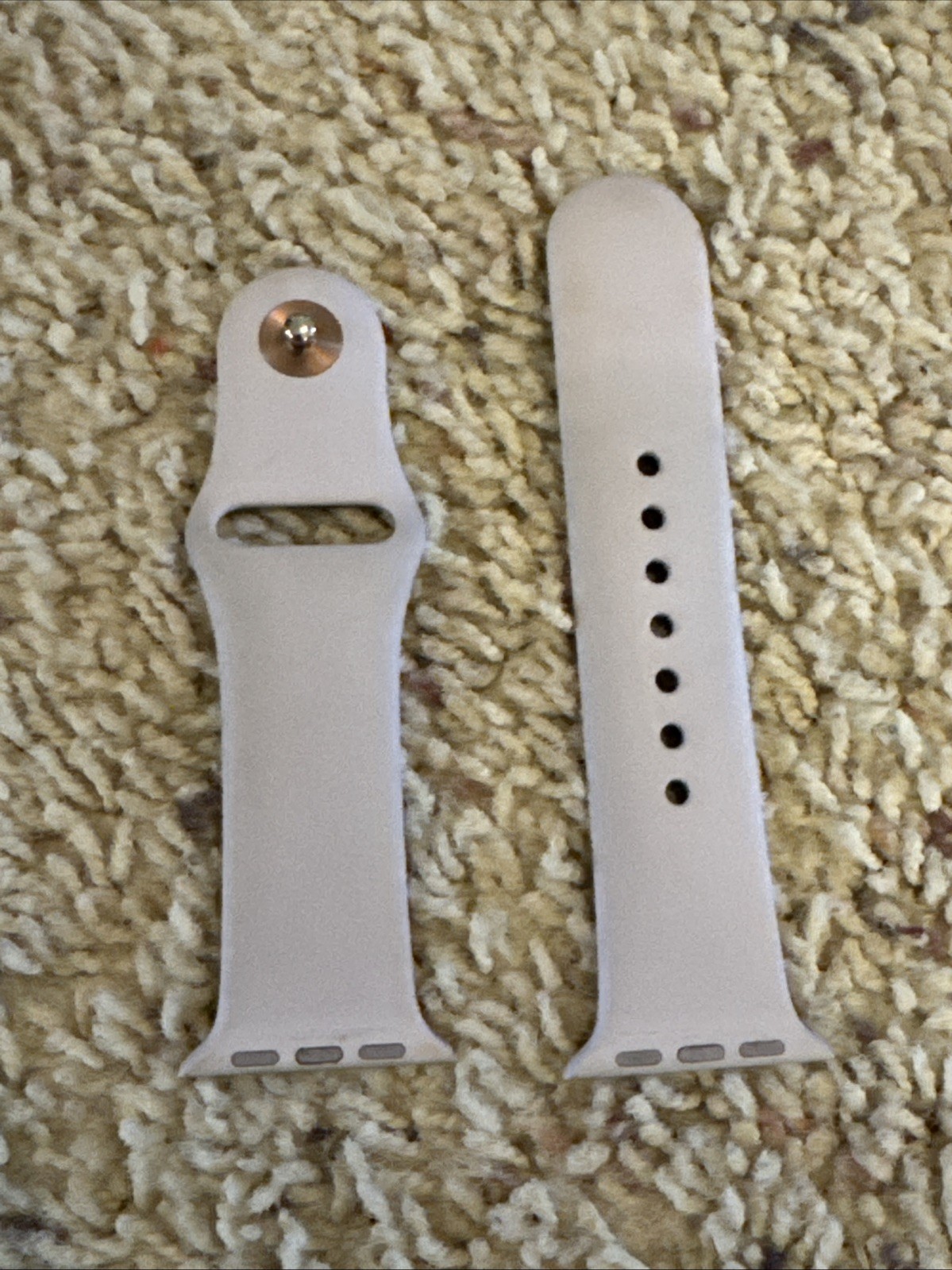 RARE Lavender Rose Gold Pin Genuine Apple Sport Band 38mm Watch Strap S/M