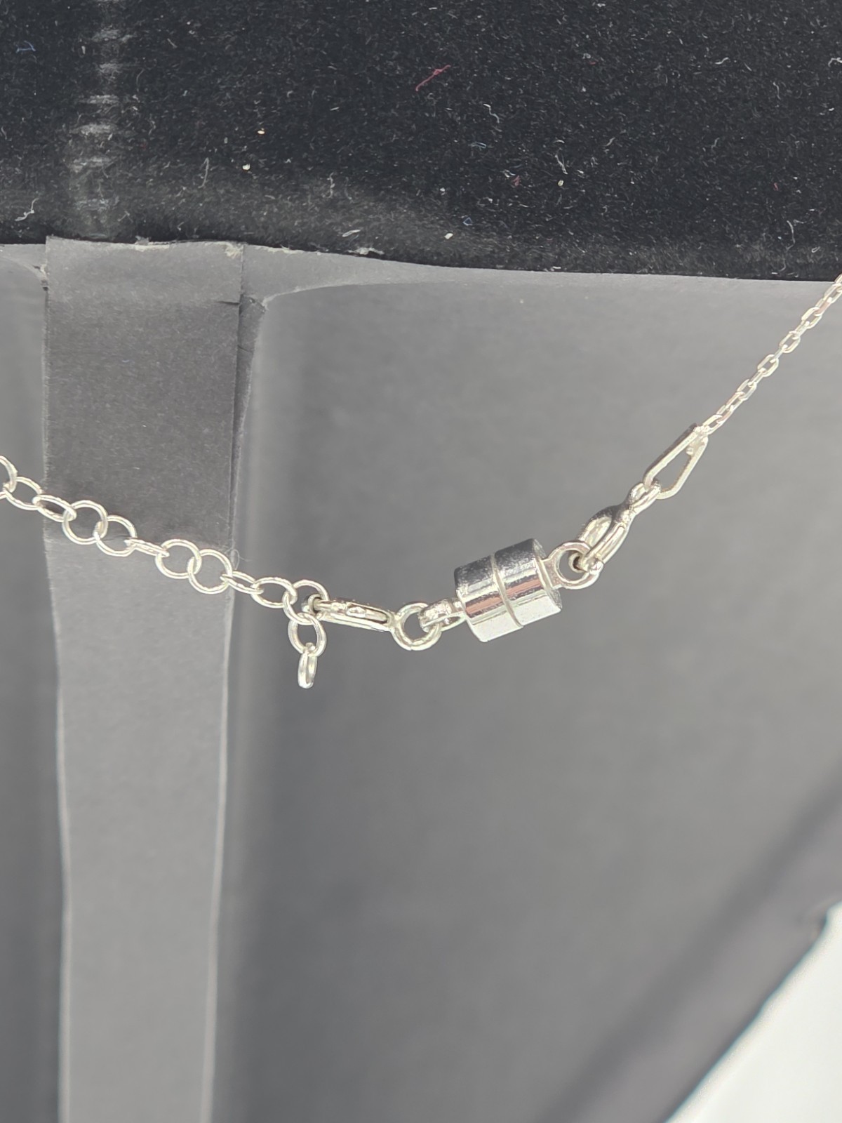 Sterling 925 Silver Bracelet Princess Cut Diamond Push Lock Tyep 4.5 Gm