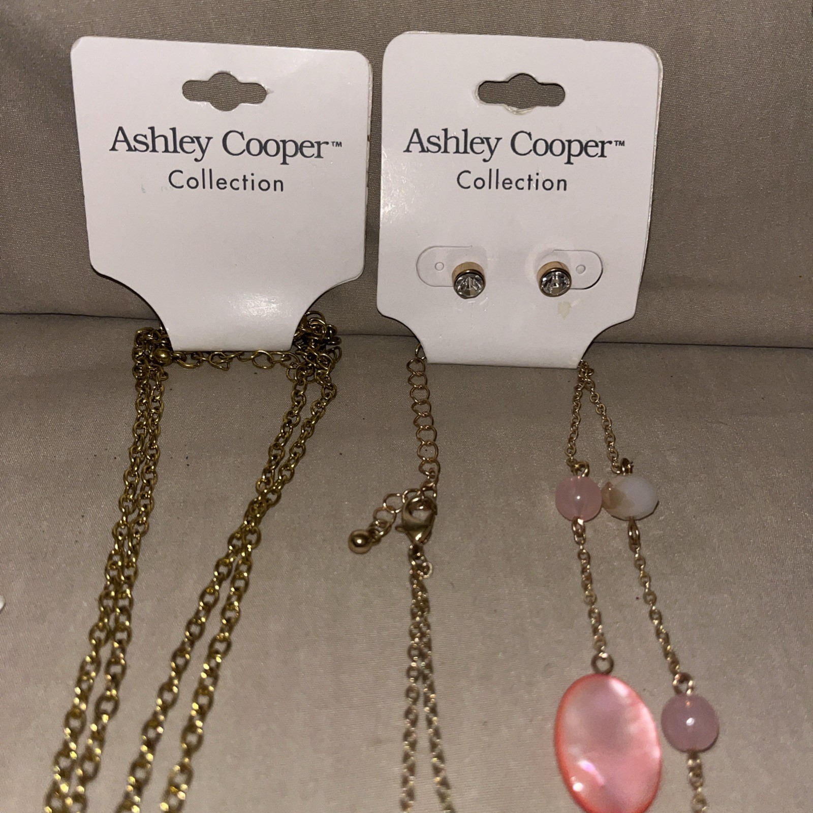 ❤️VTG LOT OF 4 NOS ASHLEY COOPER COLLECTIONS NECKLACES & EARRINGS * BONUS*
