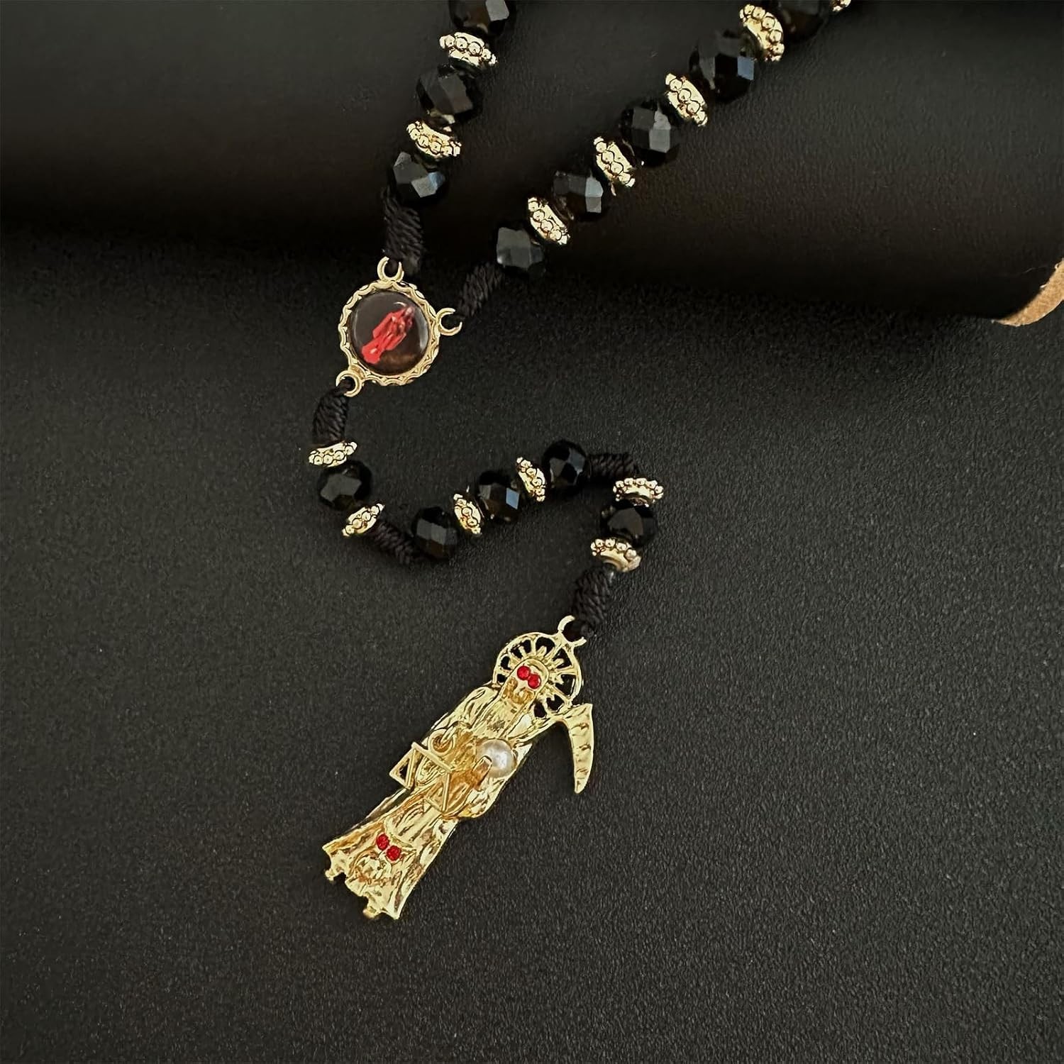 Lightweight Crystal Rosary Necklace – Beautifully Crafted for Prayer and Style