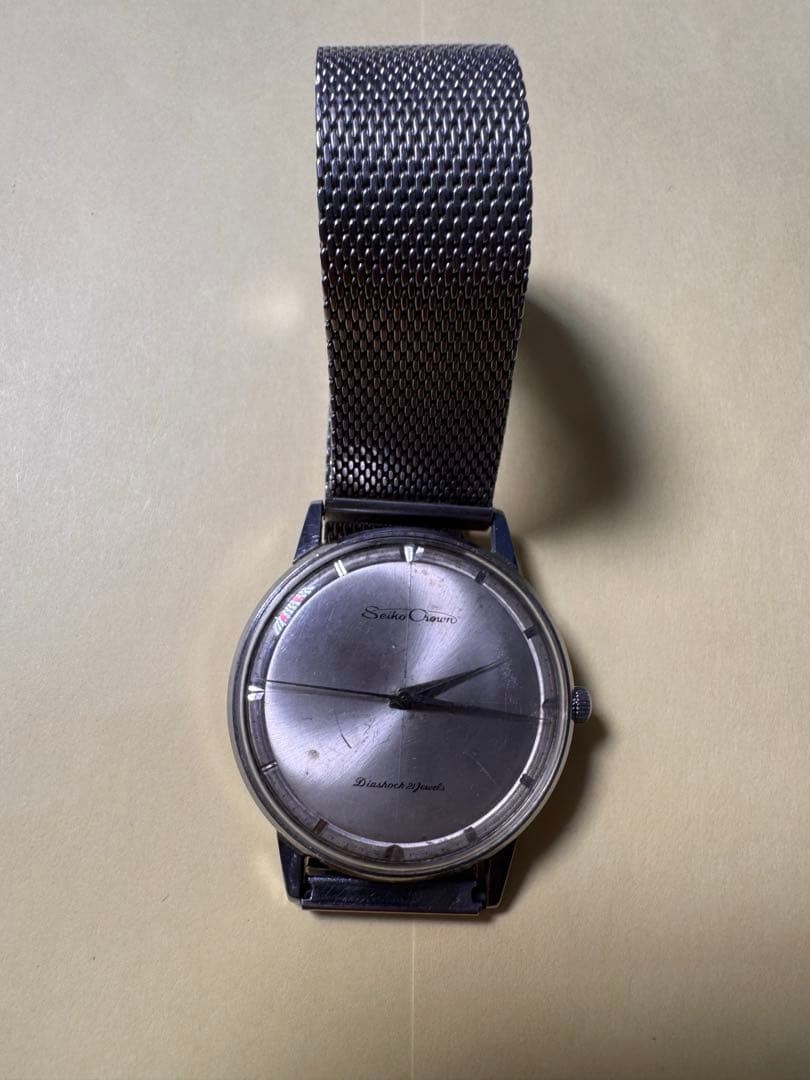 Seiko Crown J15003E Hand-winding Watch, Classic Vintage Model, Used SA621