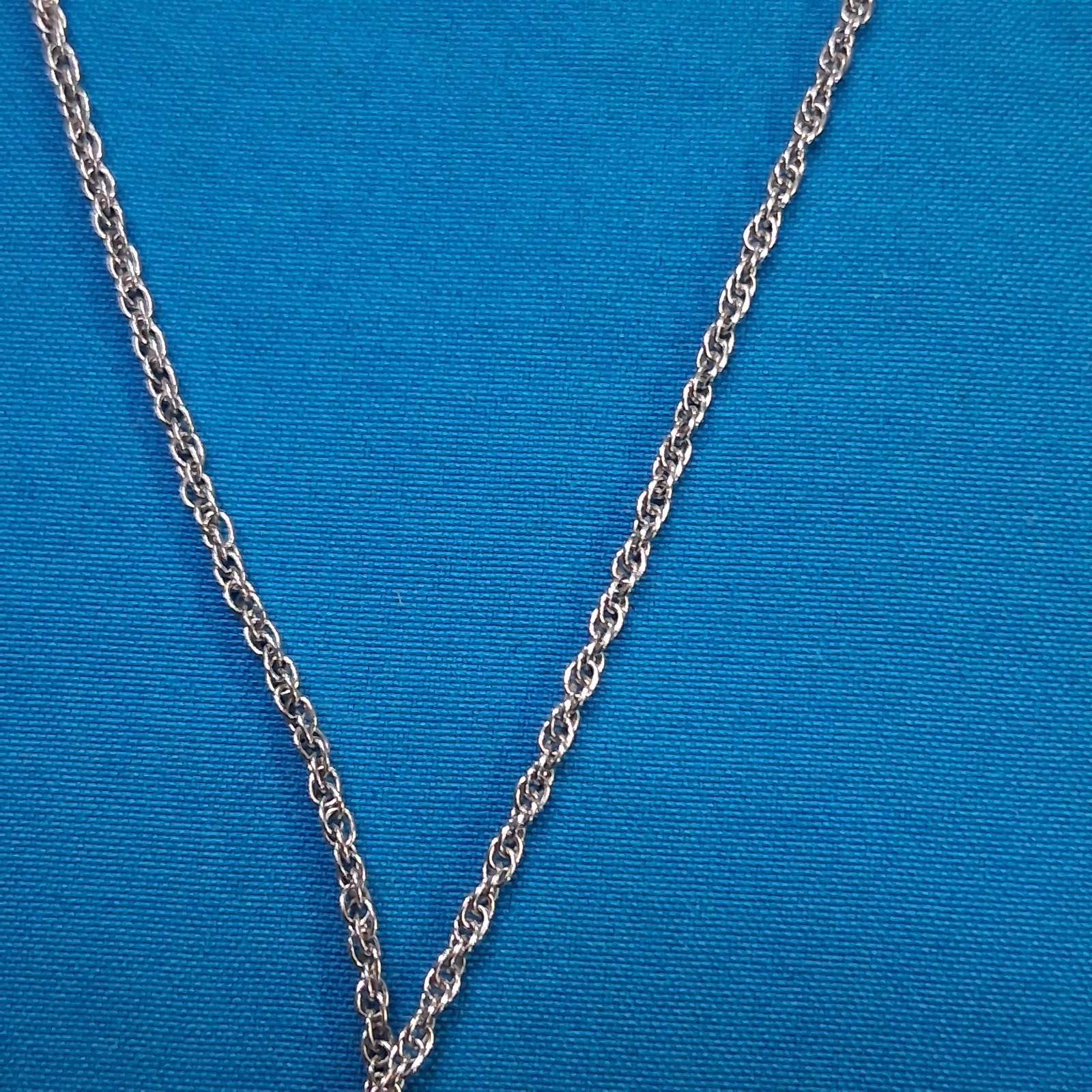 JCF STER Marked Polished Hershey Kiss Designed Pendant Double Chain Necklace