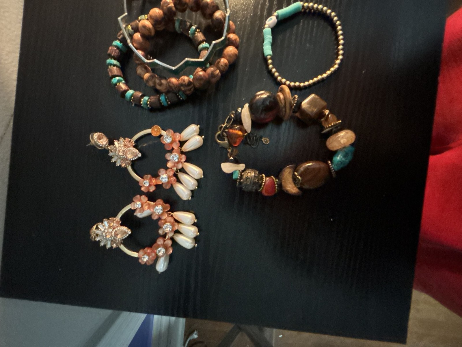 Bohemian Style Assorted Jewelry Set with Bracelets and Earrings
