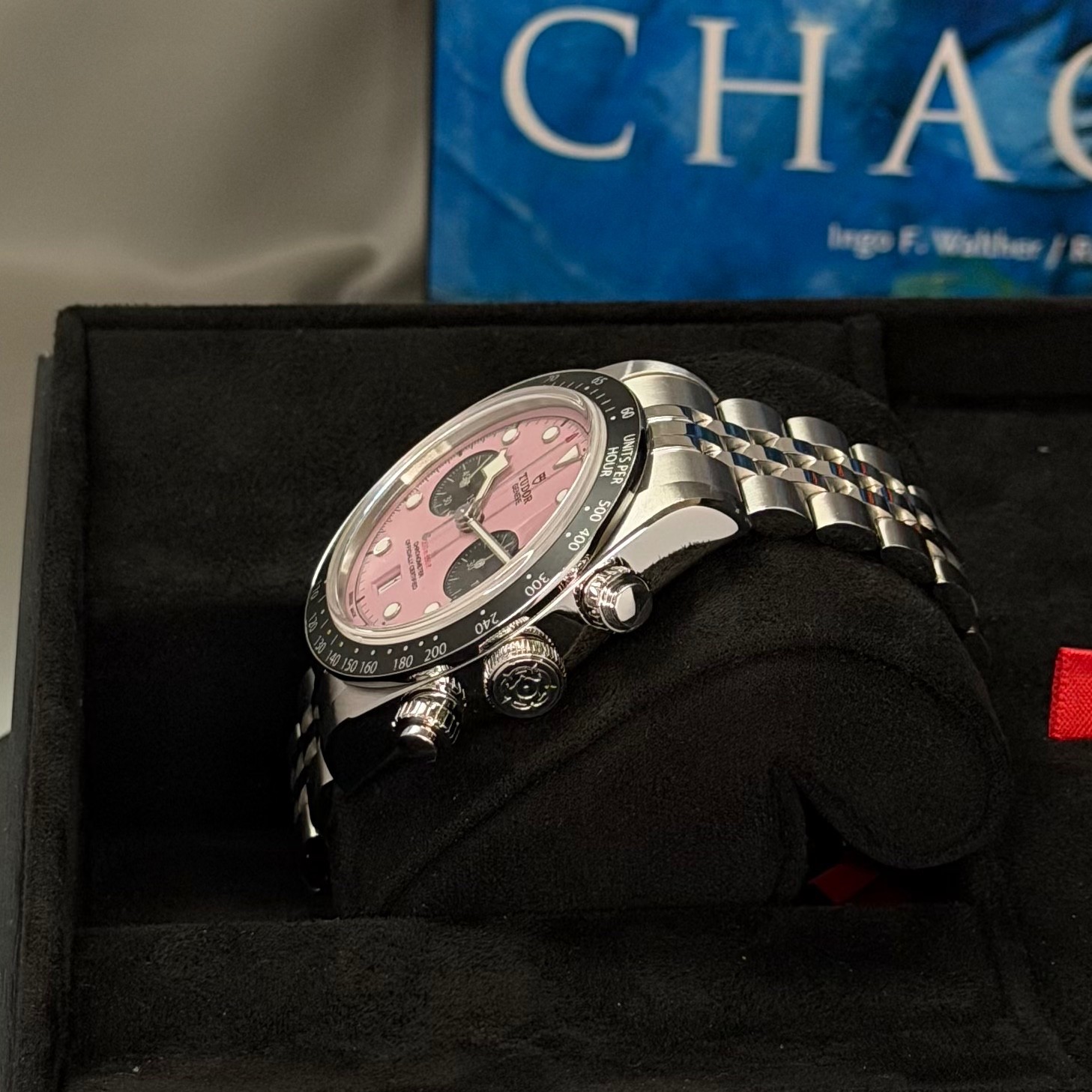 Tudor Black Bay Pink Dial Inter Miami Chrono 2025 Full Set Warranty