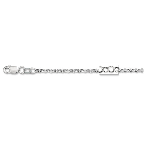 14k Yellow Gold 7″ Round Cable ROLO Link Pendant Chain/Bracelet 2.3mm 1.4 gram