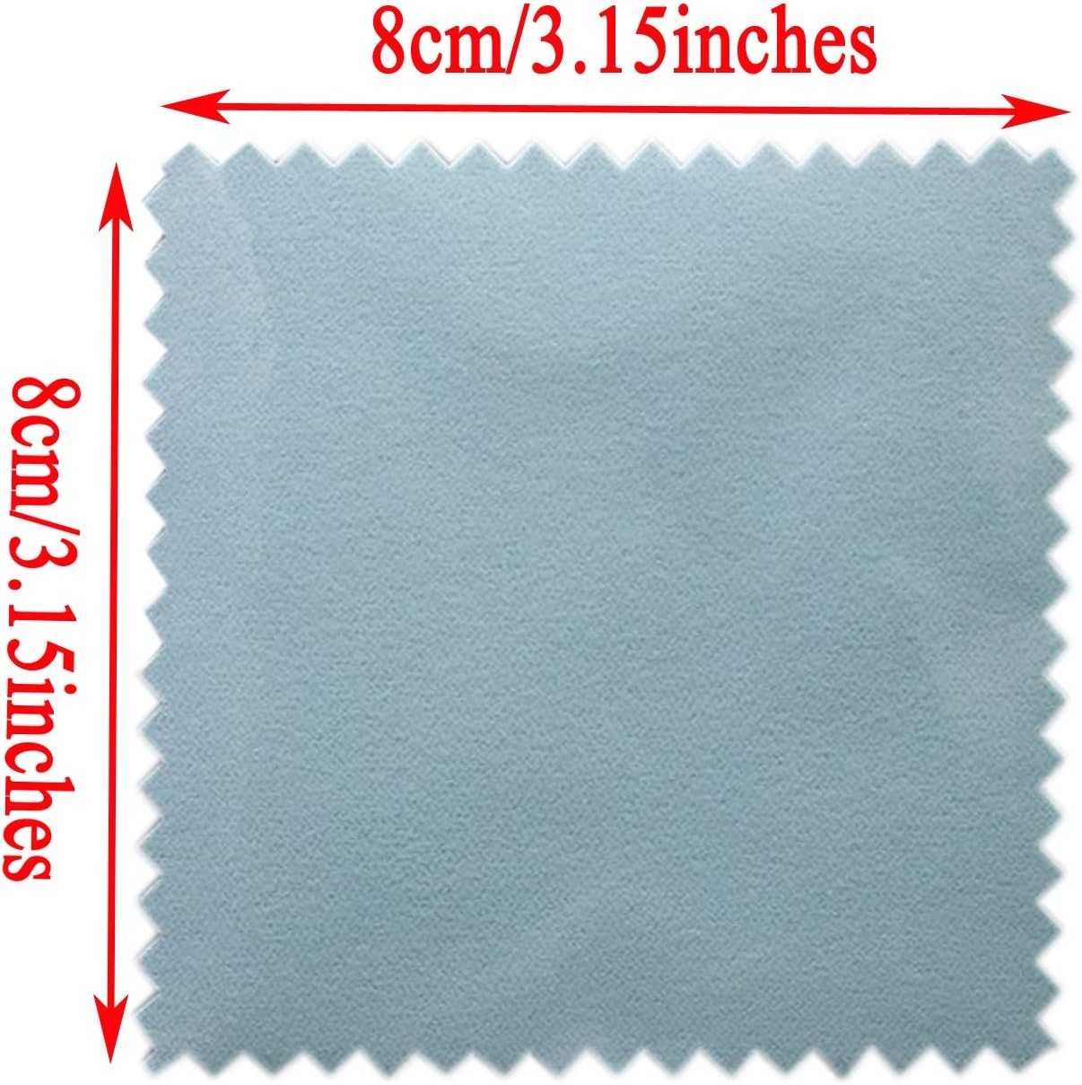 Jewelry Cleaning Cloth for Sterling Silver Gold, 3.2″ X 3.2″ 50 Pcs