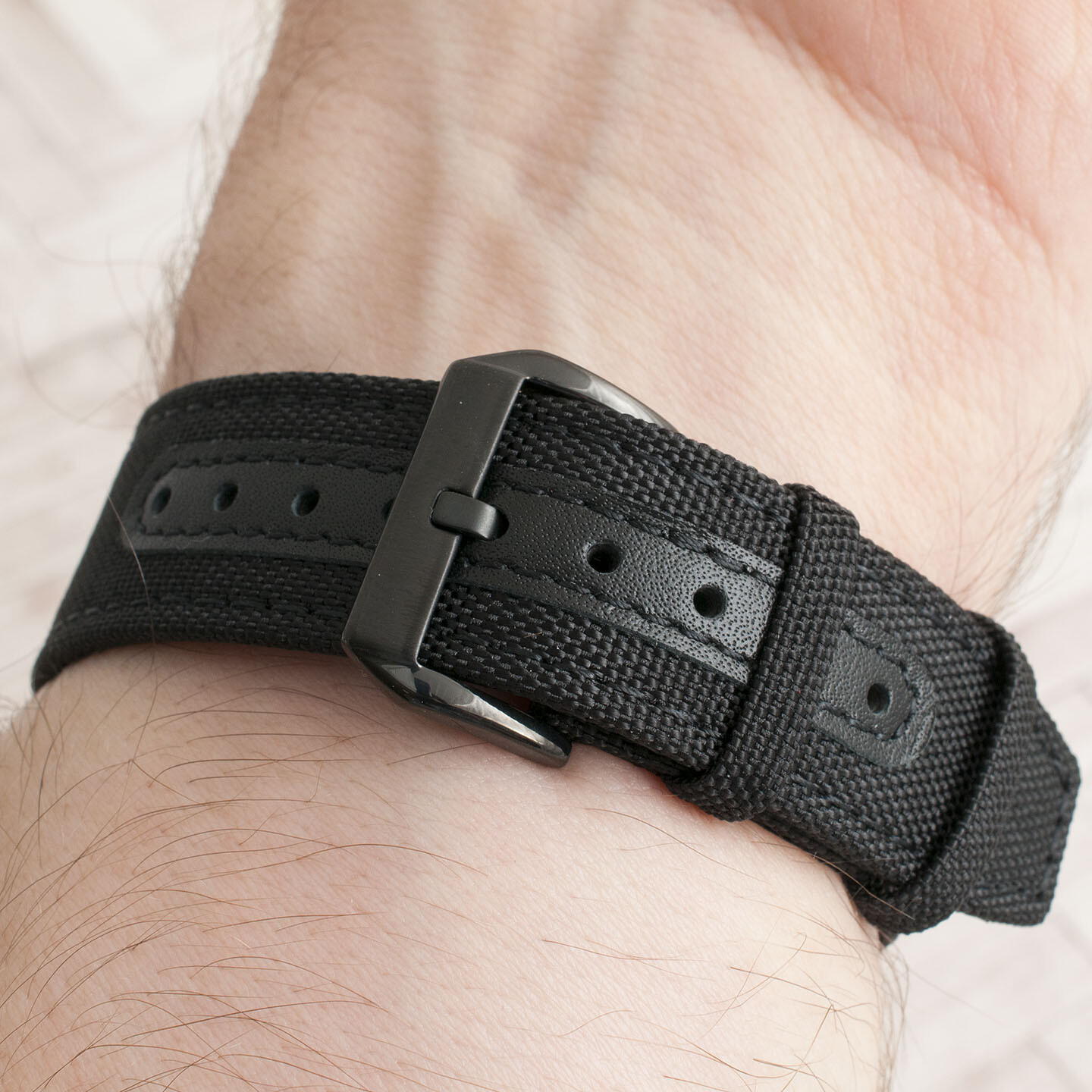Sailcloth Quick Release Watch Strap Canvas Leather Band Nylon Pilot Military QR