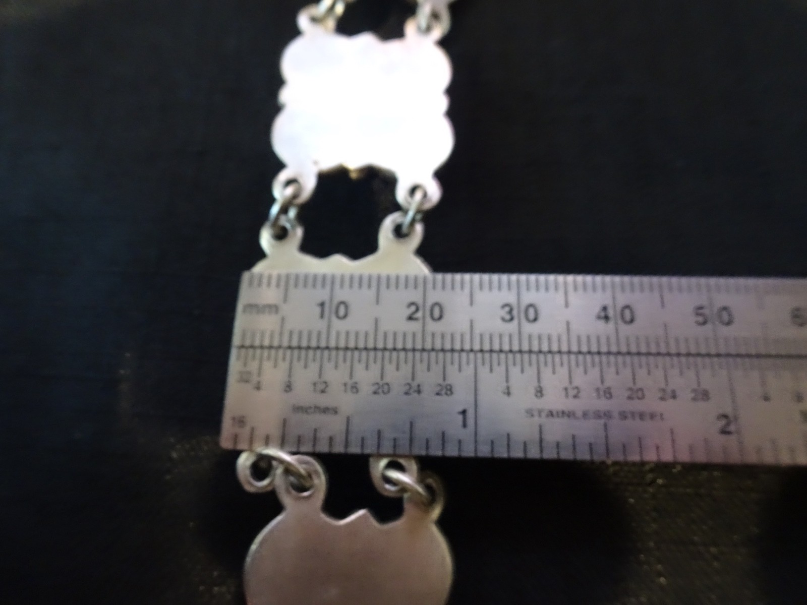 # 506-VINTAGE STERLING SILVER MEXICO SILVER BRACELET-VERY NICE