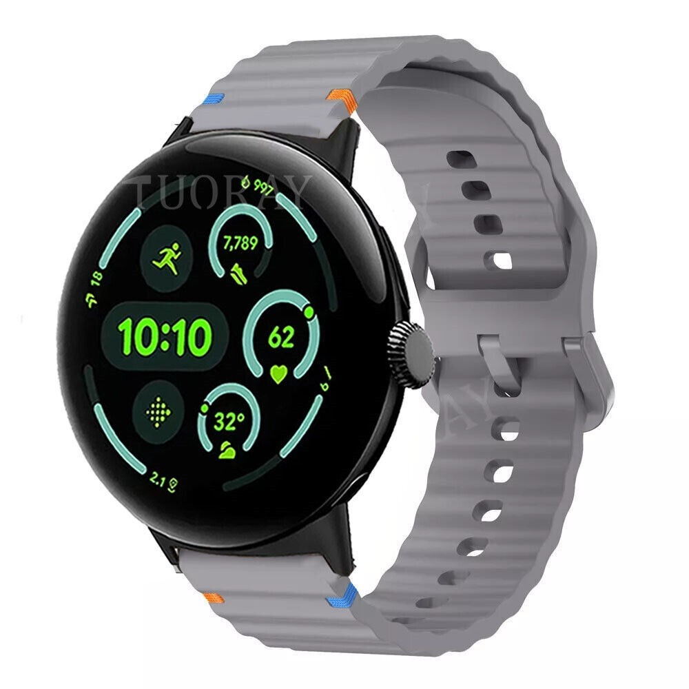 Silicone Sport Watch Band Strap For Google Pixel Watch/Watch 2/Watch 3 41mm 45mm