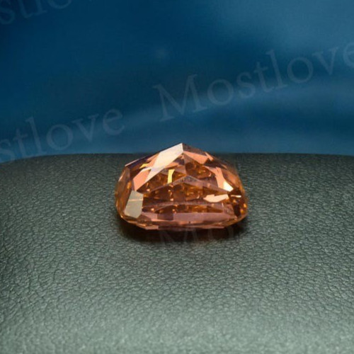 65 Ct GIE Certified Natural Brown Zircon Cambodian Cushion Cut Loose Gemstone