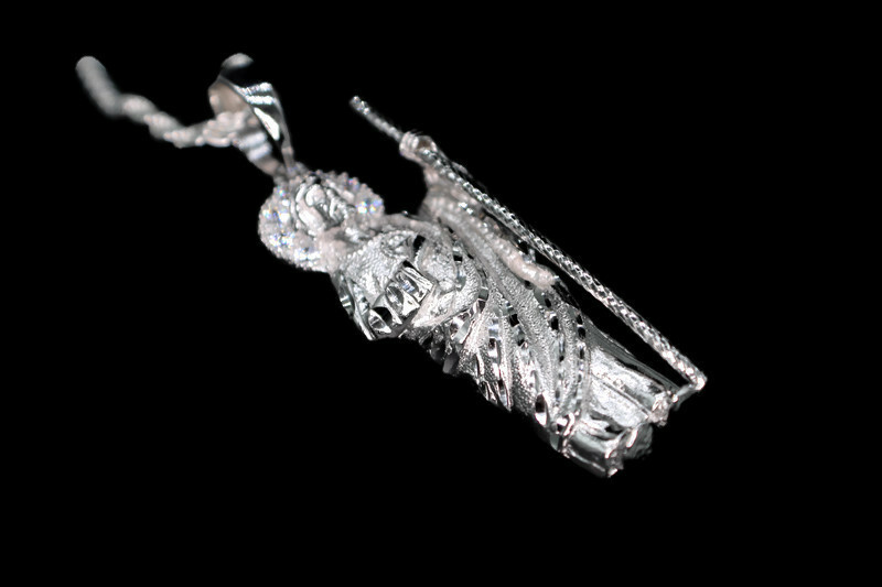 San Judas Medalla con Cadena 925 Plata Dije Juditas Torzal Torsal NUEVO