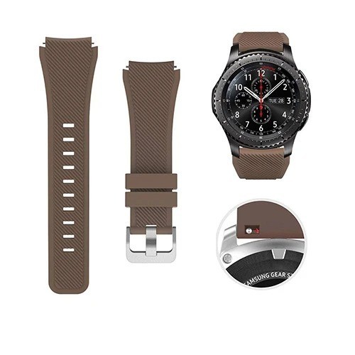 22mm Silicone Sport Strap For Samsung Galaxy Watch 3 45mm/46mm Watch Band