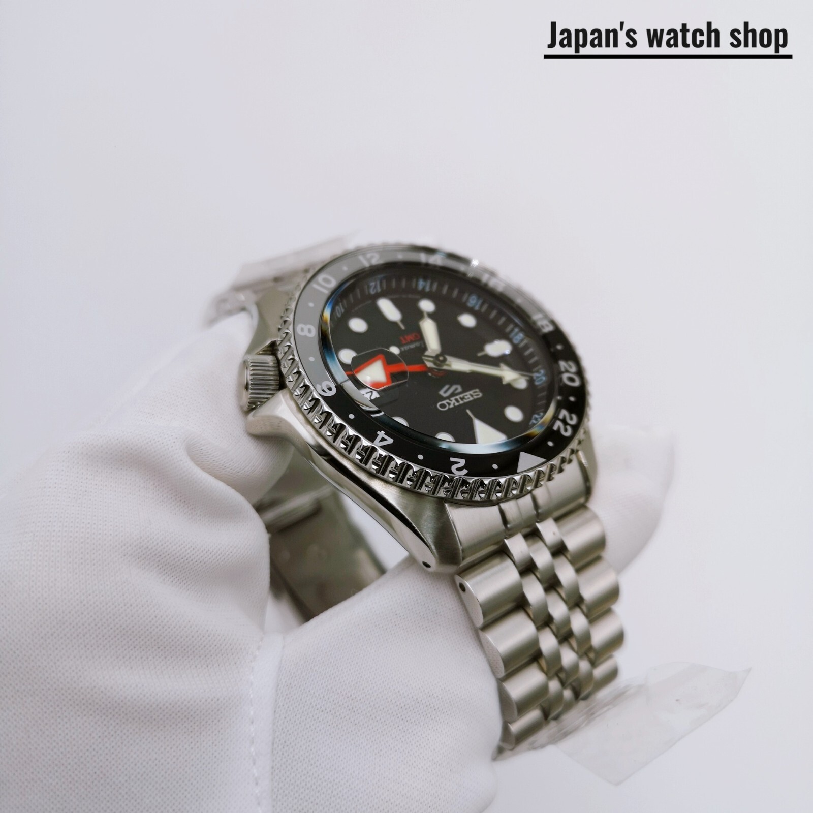 SEIKO 5 Sports SKX Sports Style GMT SBSC001 Black Men’s Watch New in Box