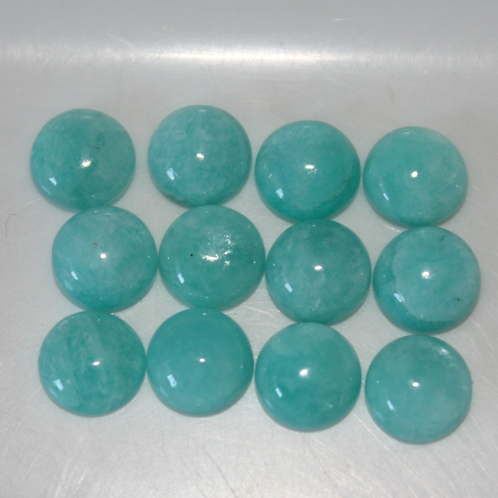 Amazonite 3mm, 4mm, 5mm, 6mm, 7mm, 8mm, 10mm Round Cabochon Loose Gemstone(s)