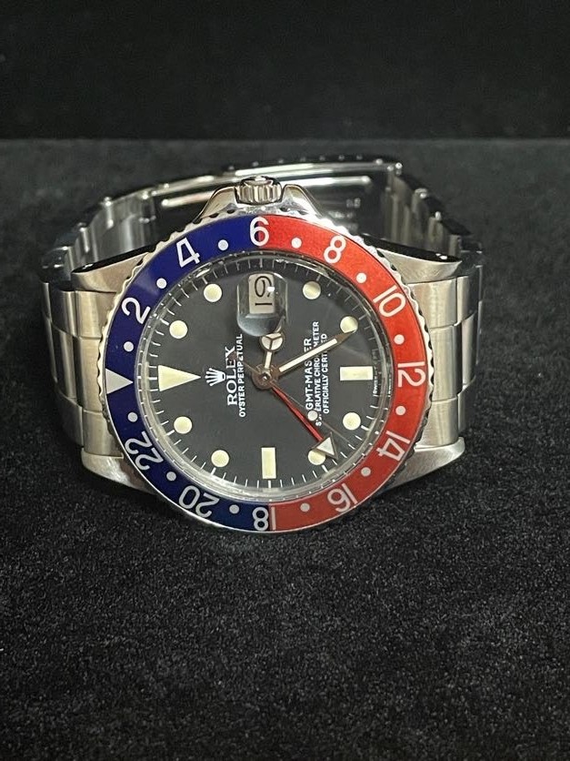 1966 Rolex Pepsi GMT-Master 1675 Black Matte Dial SS Oyster No Papers 40mm