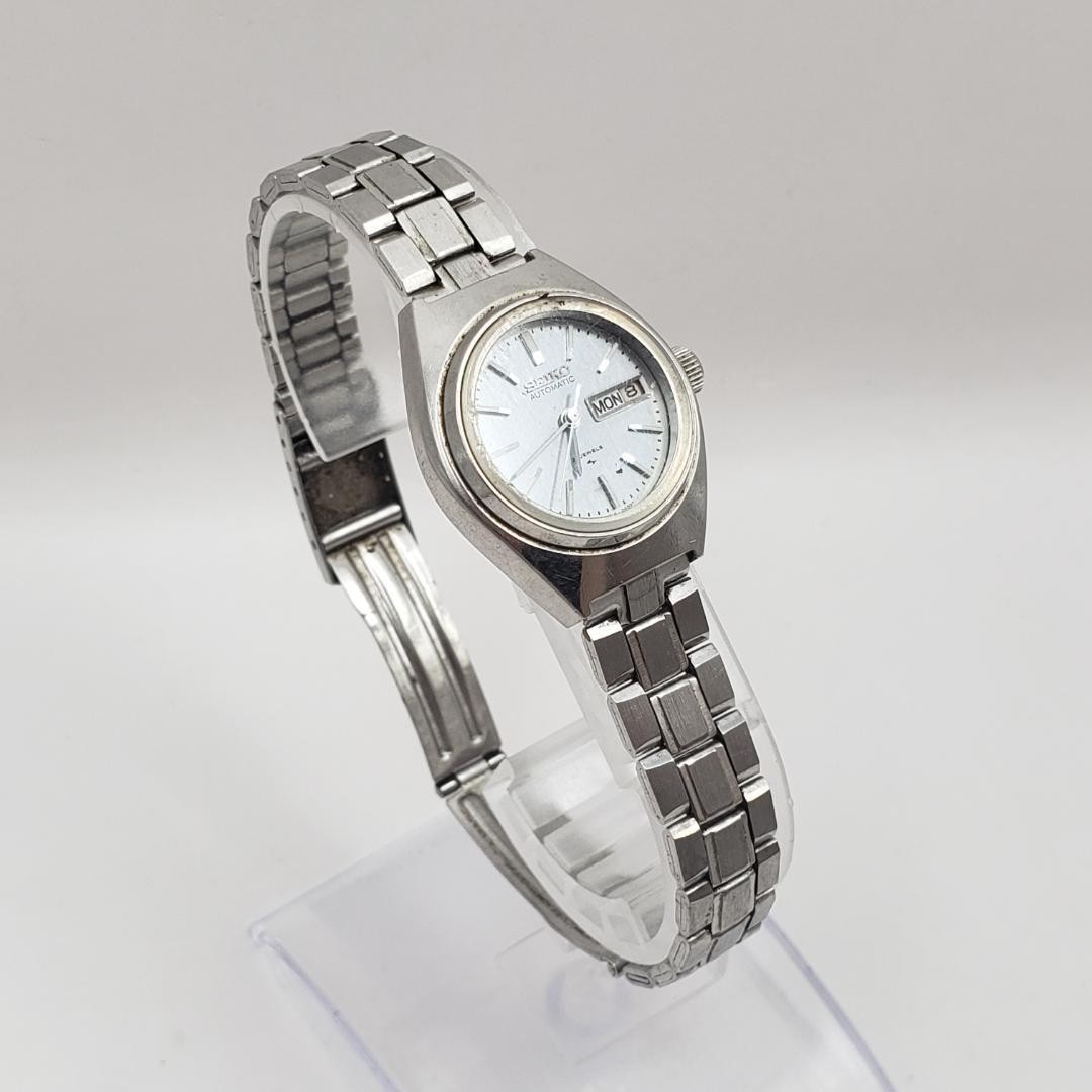 [Working Condition] SEIKO Ladies’ 23 Jewels Automatic Watch 2206-0230 Gray