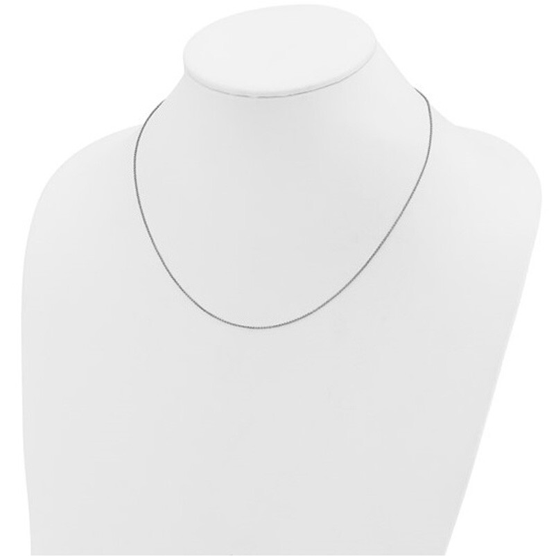 1.0mm Platinum PT950 Solid Rolo Chain Necklace 16″ 18″ 20″ 24″