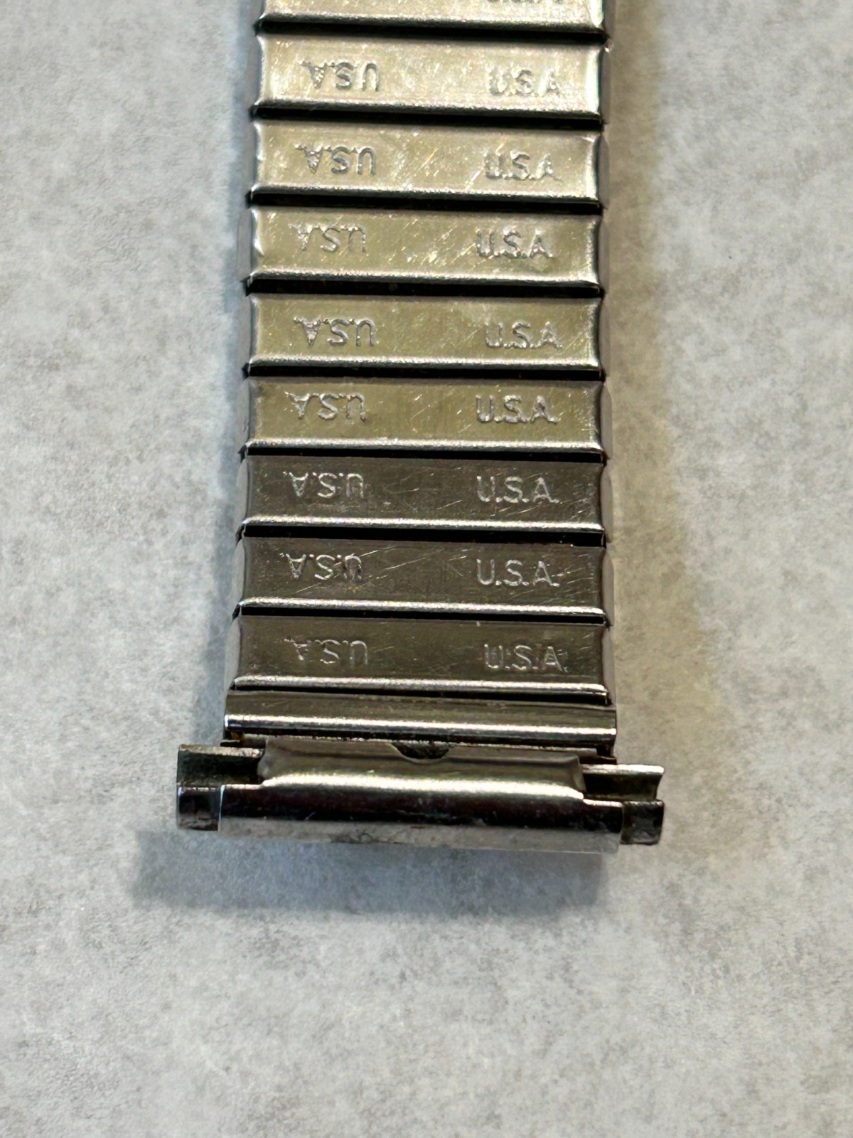 USA-made 18mm Stainless Steel Men’s Stretchable Watch Band