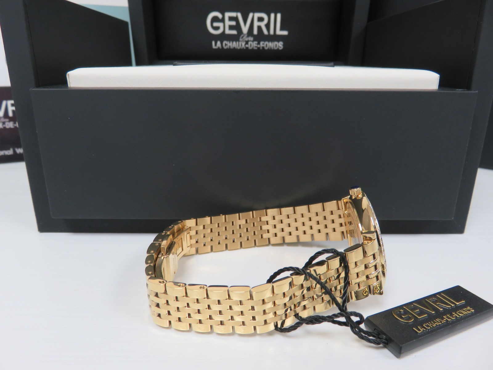 Gevril 15221BD Women’s IPYG Atelier 57 Quartz Diamond Watch