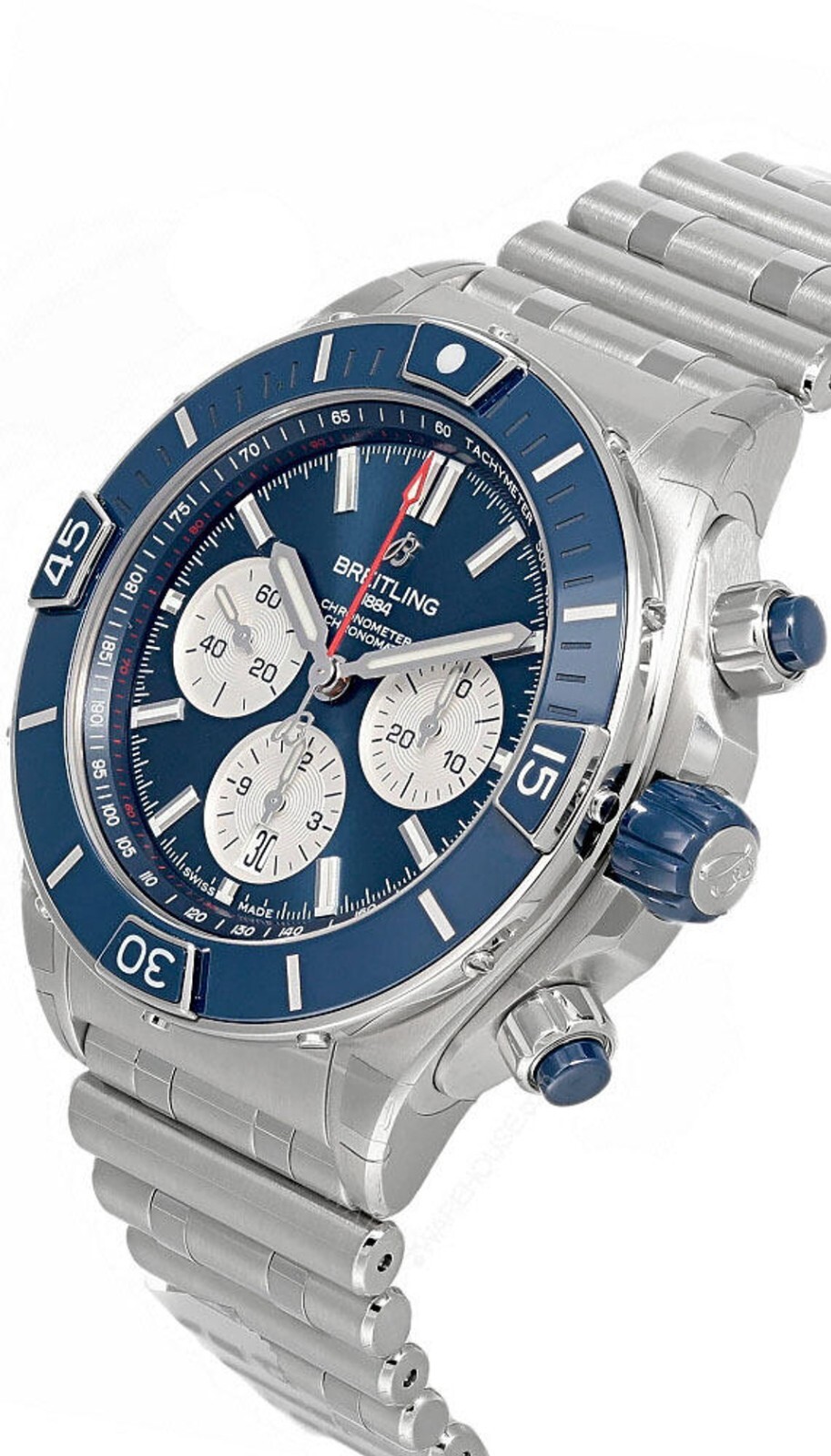 BREITLING Super Chronomat B01 44MM AUTO SS Men’s Watch AB0136161C1A1