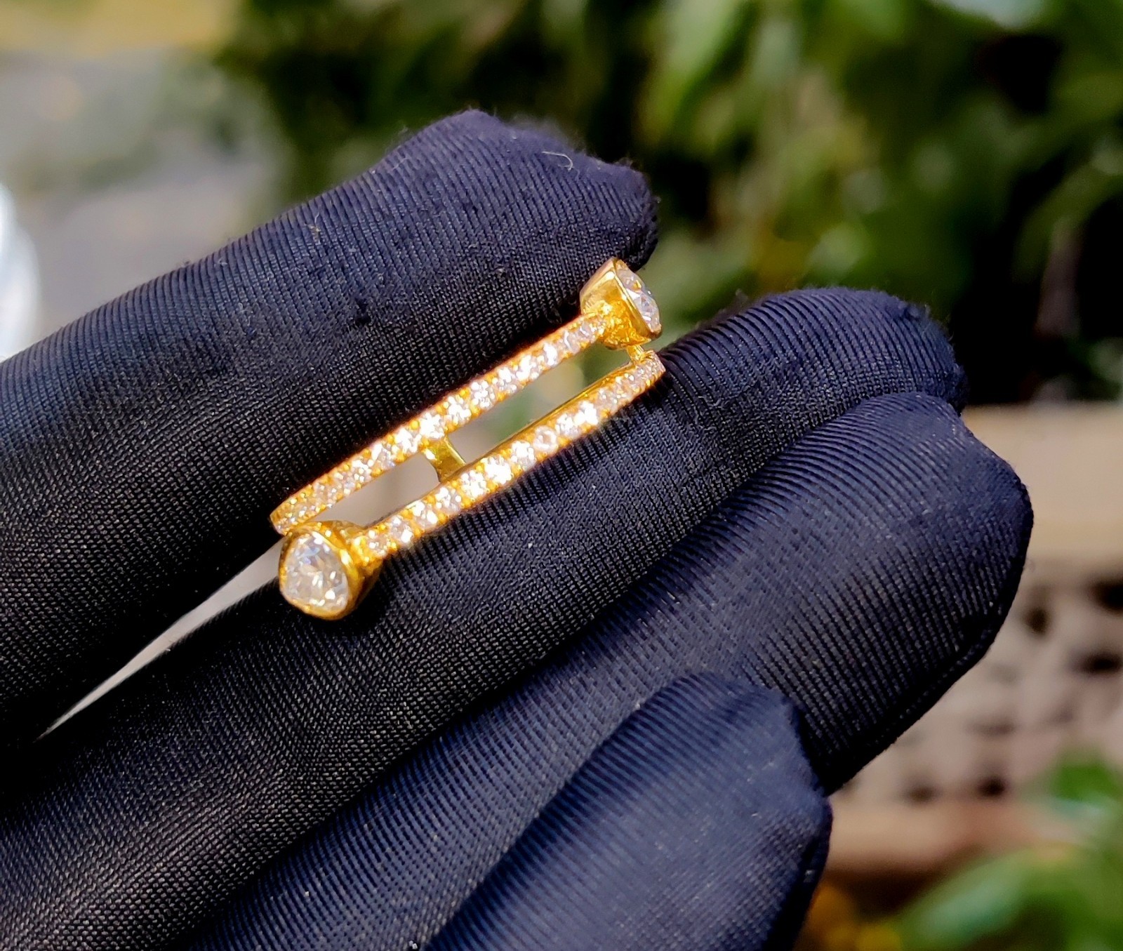 1.50Ct Round Lab Created Diamond Wedding Band Ring 14K Yellow Gold Plated Silver