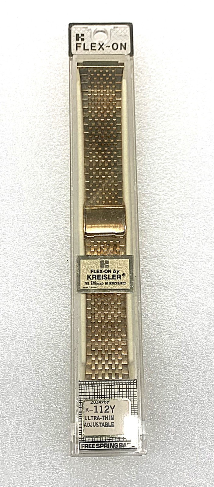 NOS Kreisler Flex-On Goldtone K- 112 Y – 17-22mm Watch Band