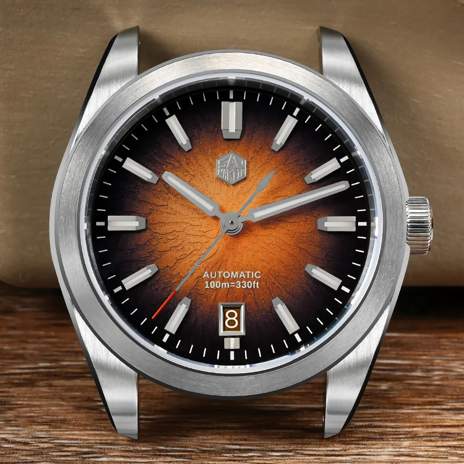 SAN MARTIN SN0144-GX Miyota 9015 JianZhan Chinese Style Enamel Dial 39mm Watch
