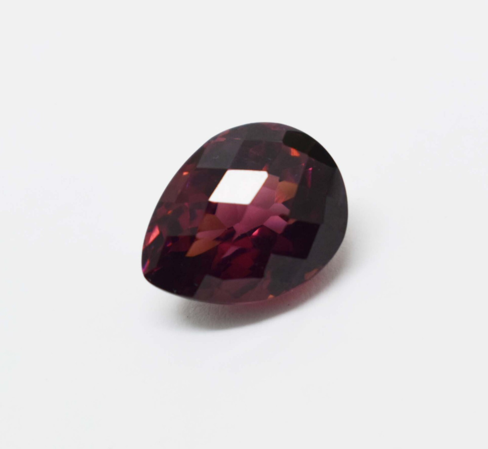 11.15 Ct Beautiful Vibrant Natural Hessonite Red❤ Garnet Gemstone Rare Pear Cut