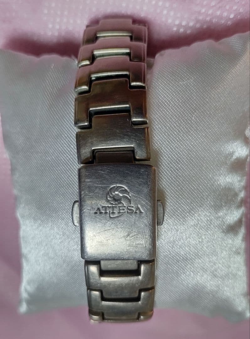 Citizen Attesa Solar Titanium Navy Dial Watch, in good working order, battery re