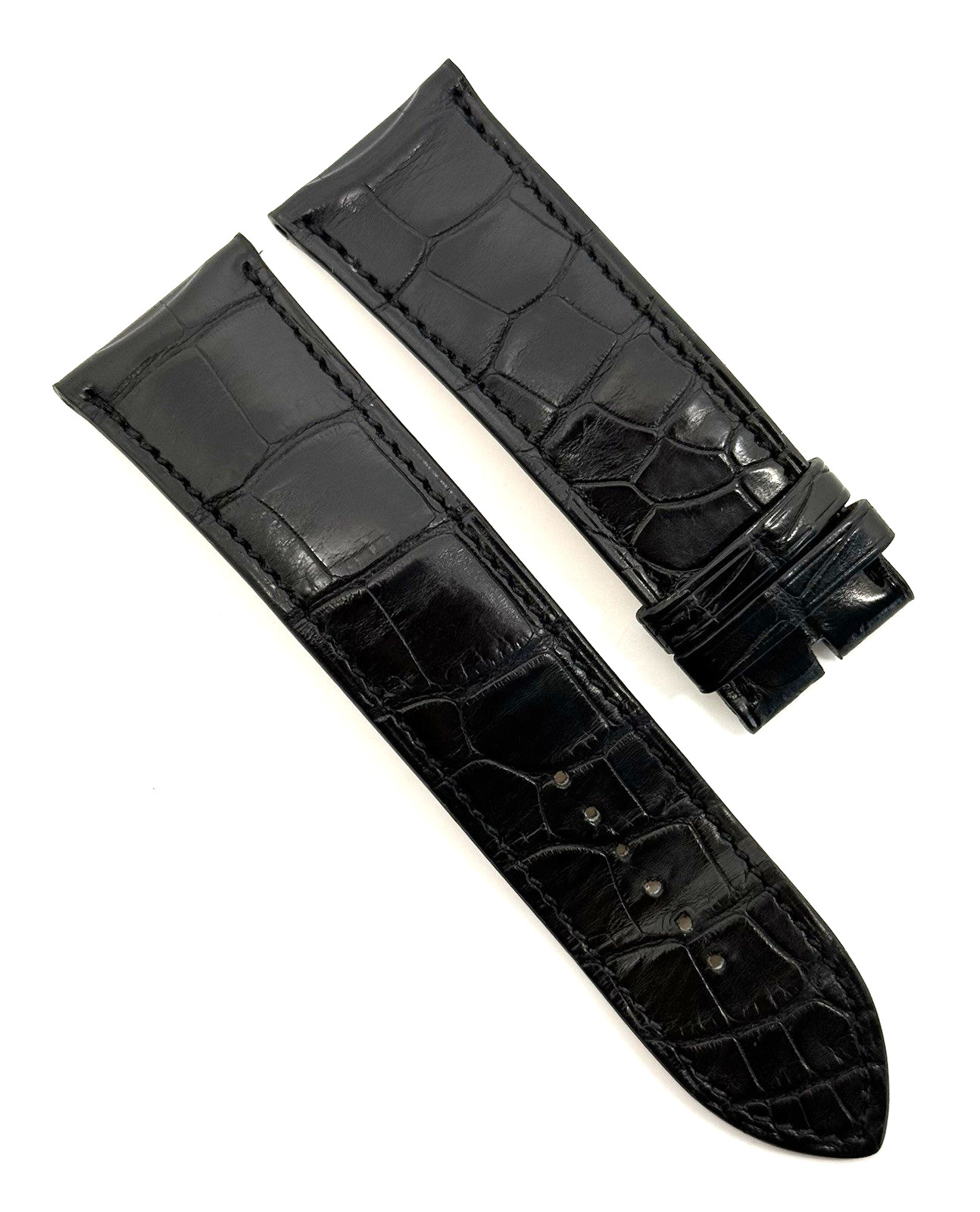 Parmigiani Fleurier 25mm x 22mm Black Alligator Watch Strap Band Authentic OEM