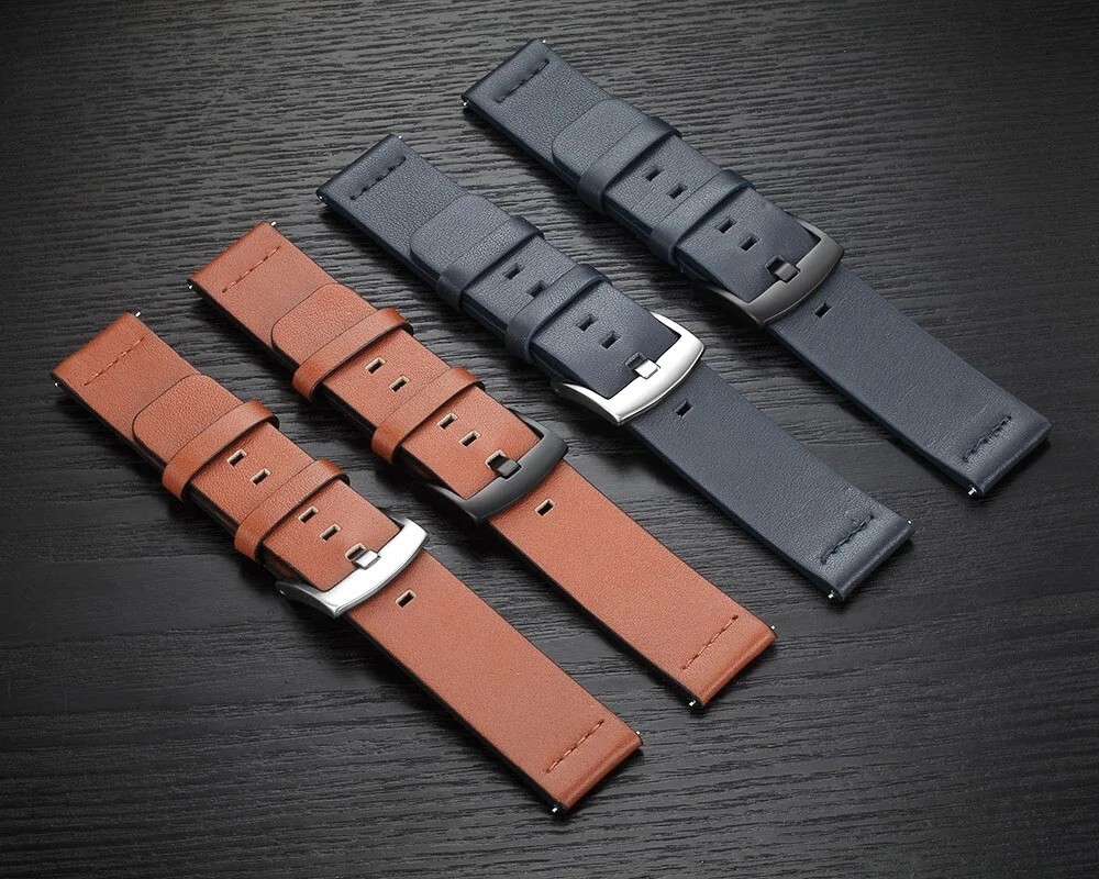 18mm 20mm 22mm 24mm Genuine Leather Wristband Watch Strap Band Bracelet UNIVERSL