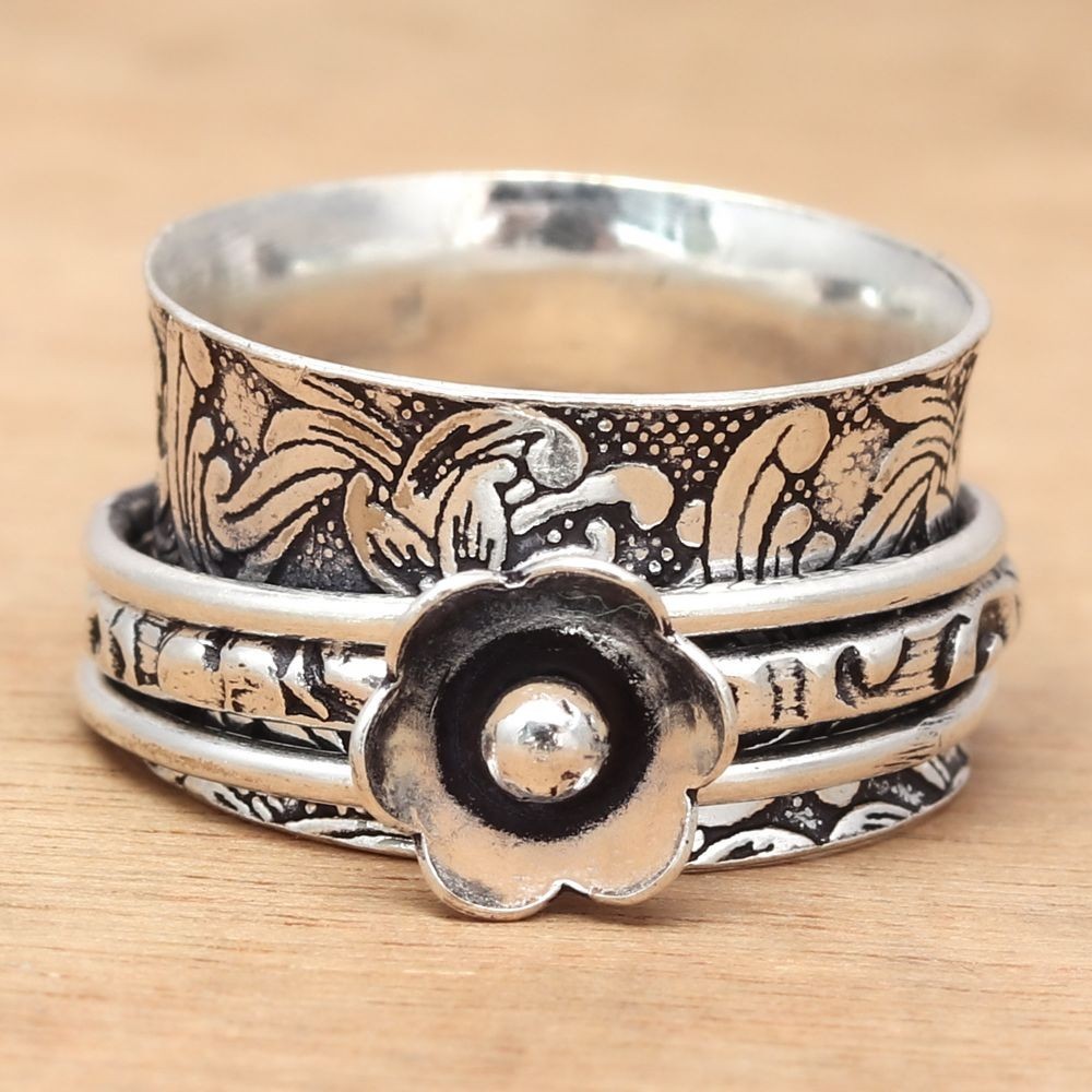 Spinner Anxiety Handmade Silver Jewelry “8”