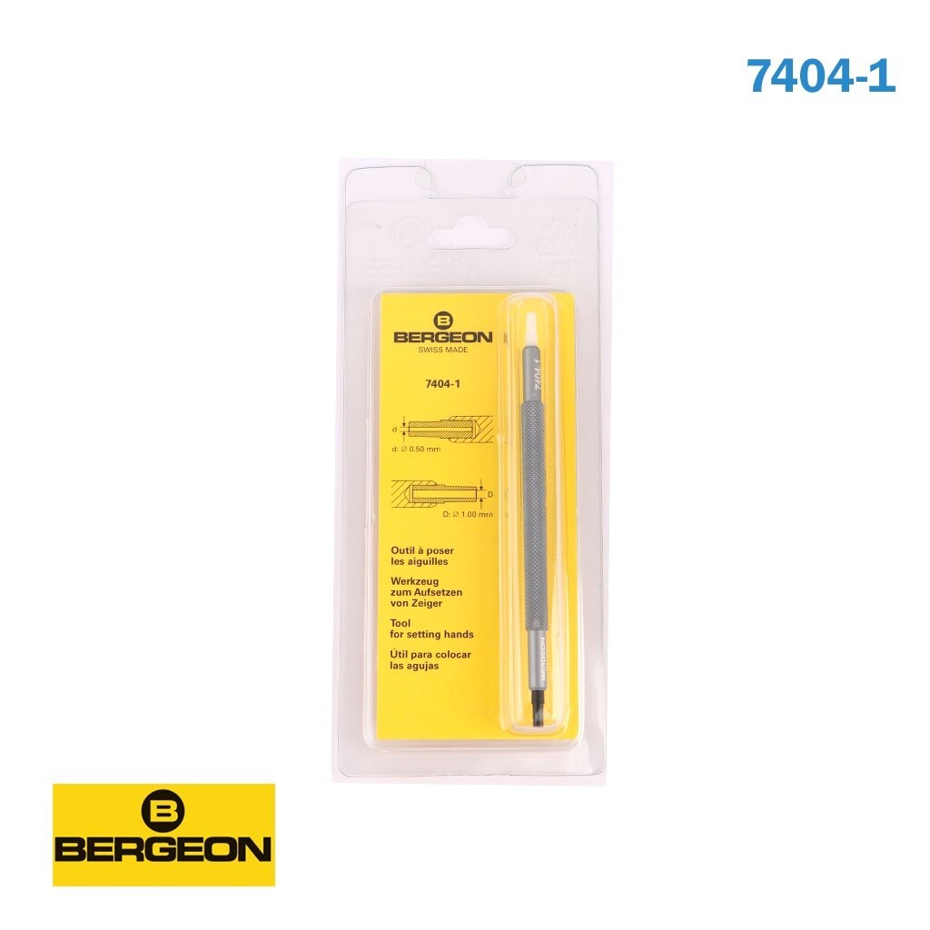 Bergeon 7404-1 Watch Hand Setting Tool – Swiss Made- 0.50 &mm 1.00mm Holes.