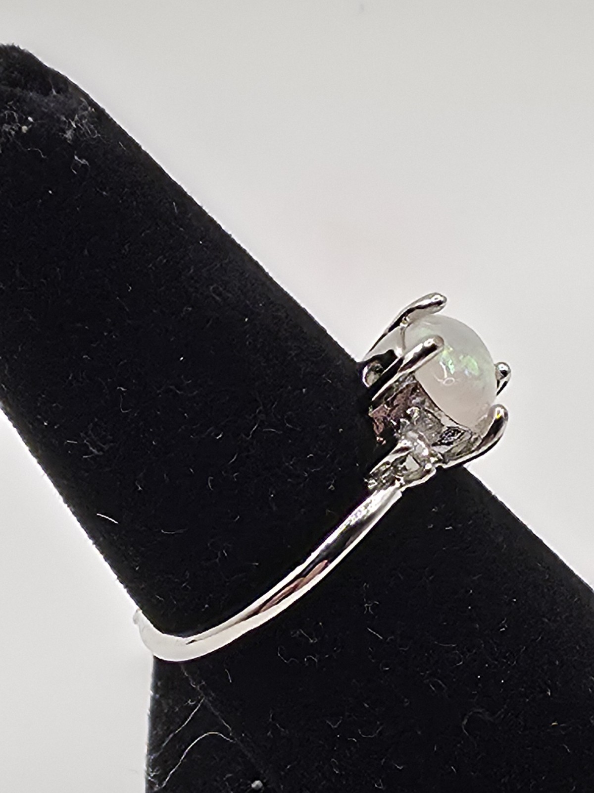 Fire Opal Ring Silver Toned Women Ring Birthday Gift Ring For Daughter