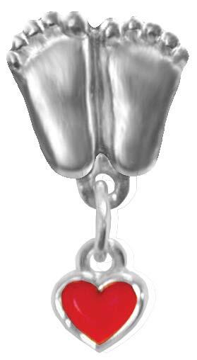 Precious Feet, Silver Plated, Wonderfully Made Heart Jewelry, Lapel Pin