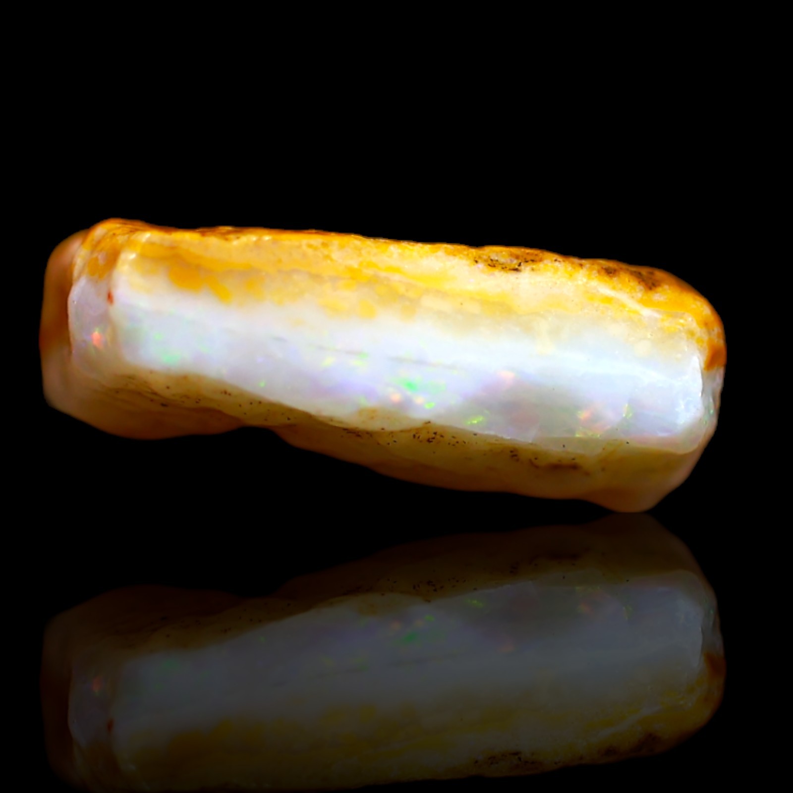 5.15 Cts Natural Australian Fire Opal Top Quality Rough Gemstone 13x11x4 mm