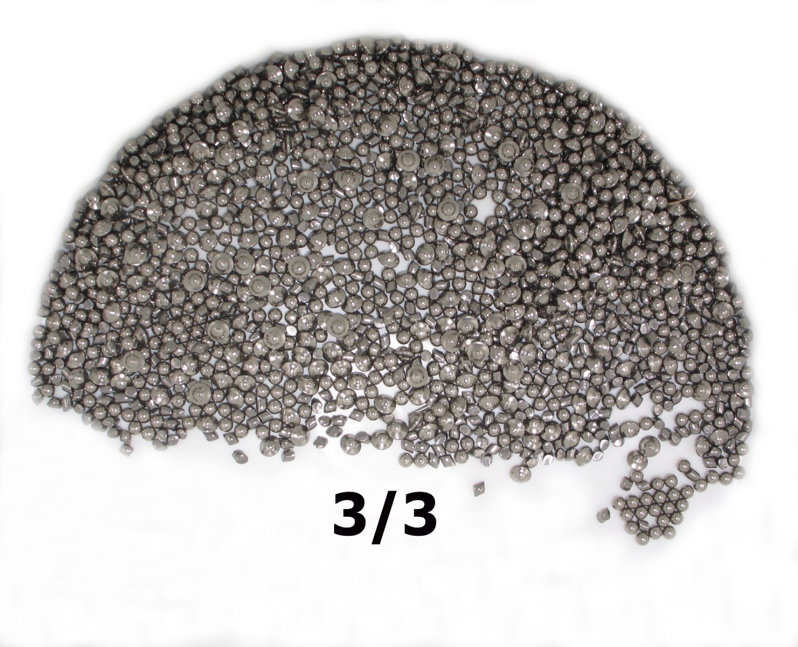 1 LB Stainless Steel Tumbling Media Shot Jewelers Mix 3 Shapes Tumbler ~NO PINS~
