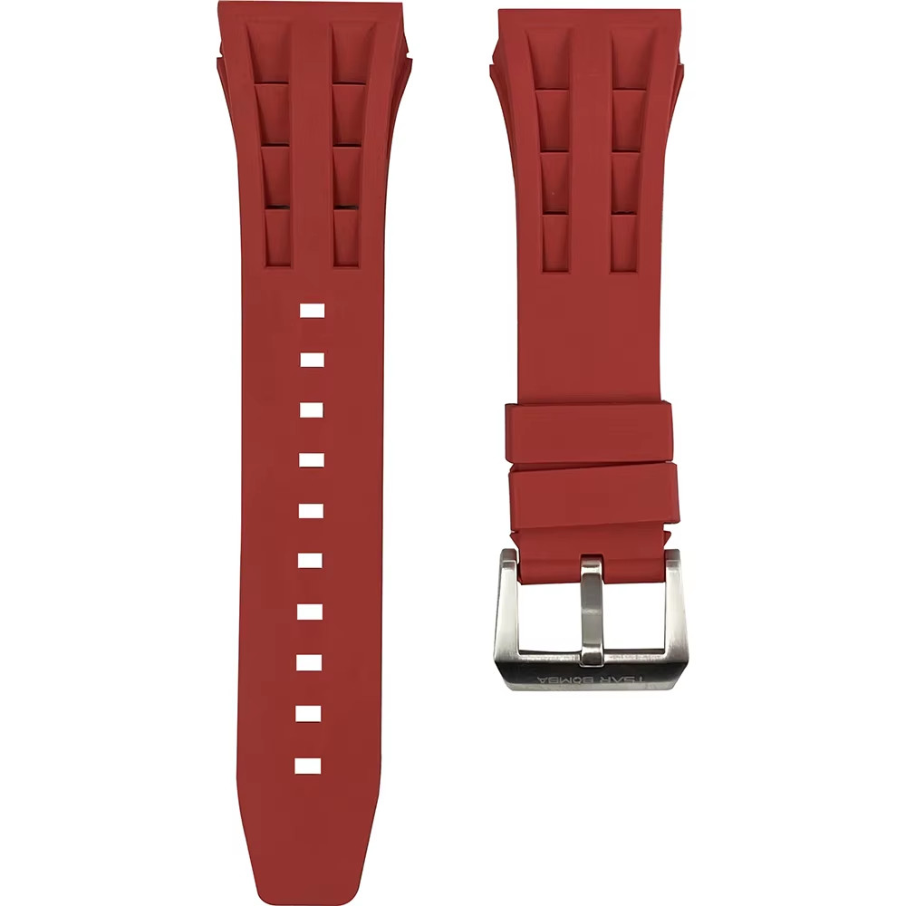 FKM Rubber Watch Band Strap Fits TSAR BOMBA TB8204 TB8206 TB8207 TB8208 TB8209