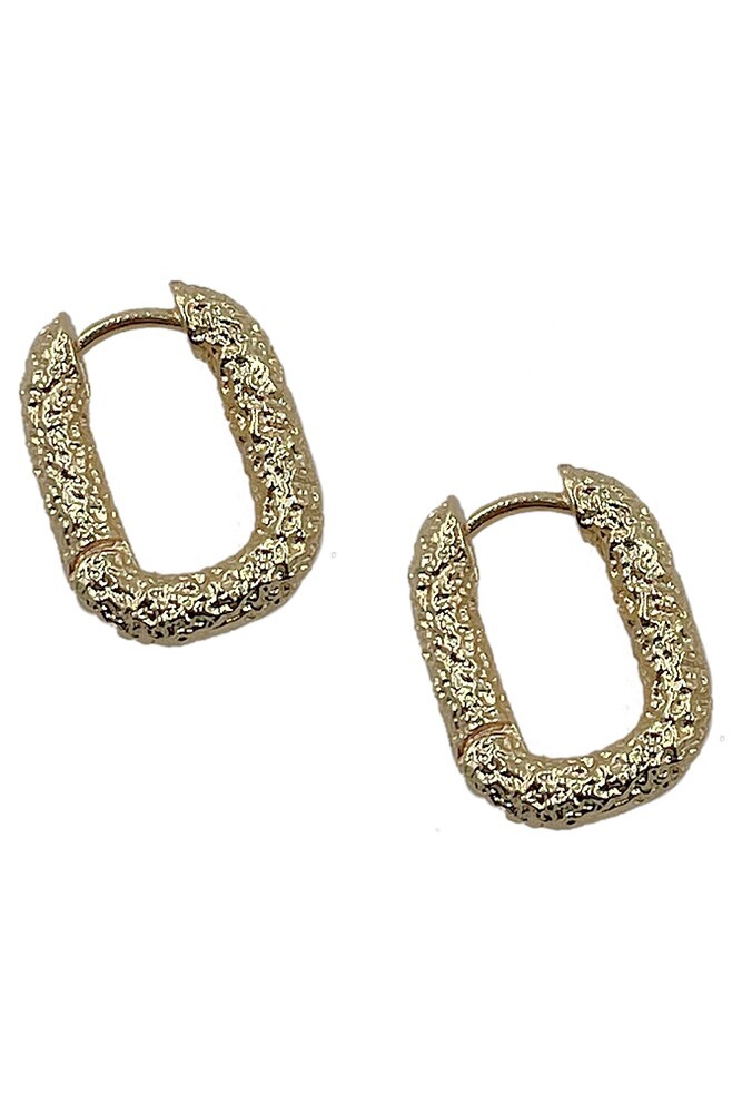 Do Everything in Love 14K Gold/White Gold Dipped Huggie Hoop Brass Earring 1cm