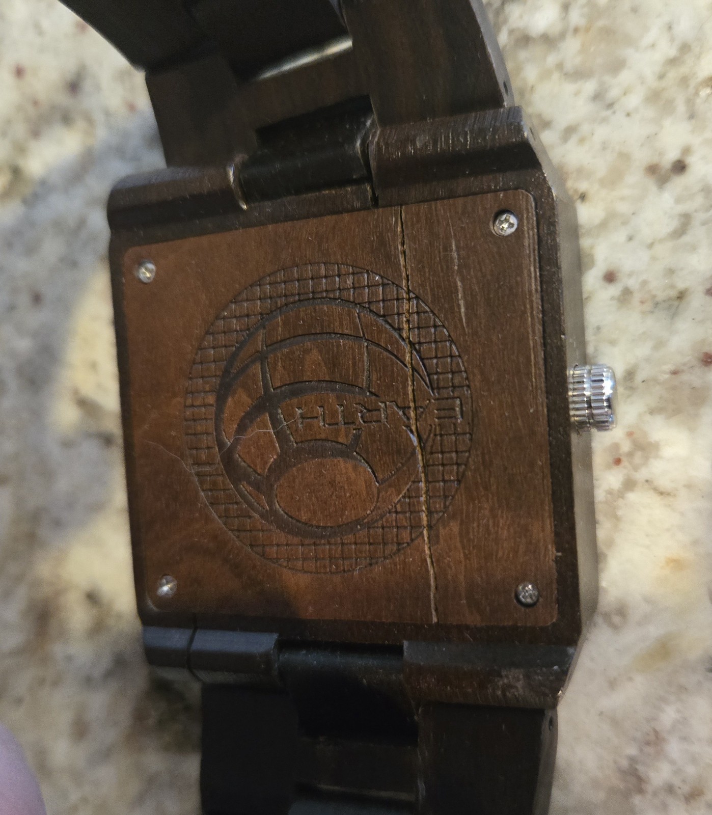 Earth Wood Men’s Dark Brown Rhizomes Watch Model EW1202 Retails For 150