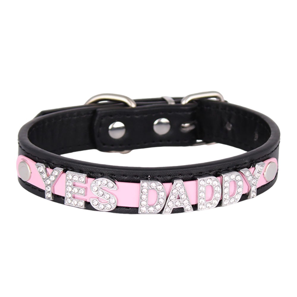 Necklace Custom DIY Pu Leather Chocker BDSM Gift FEMBOY MISTRESS Collar Choker