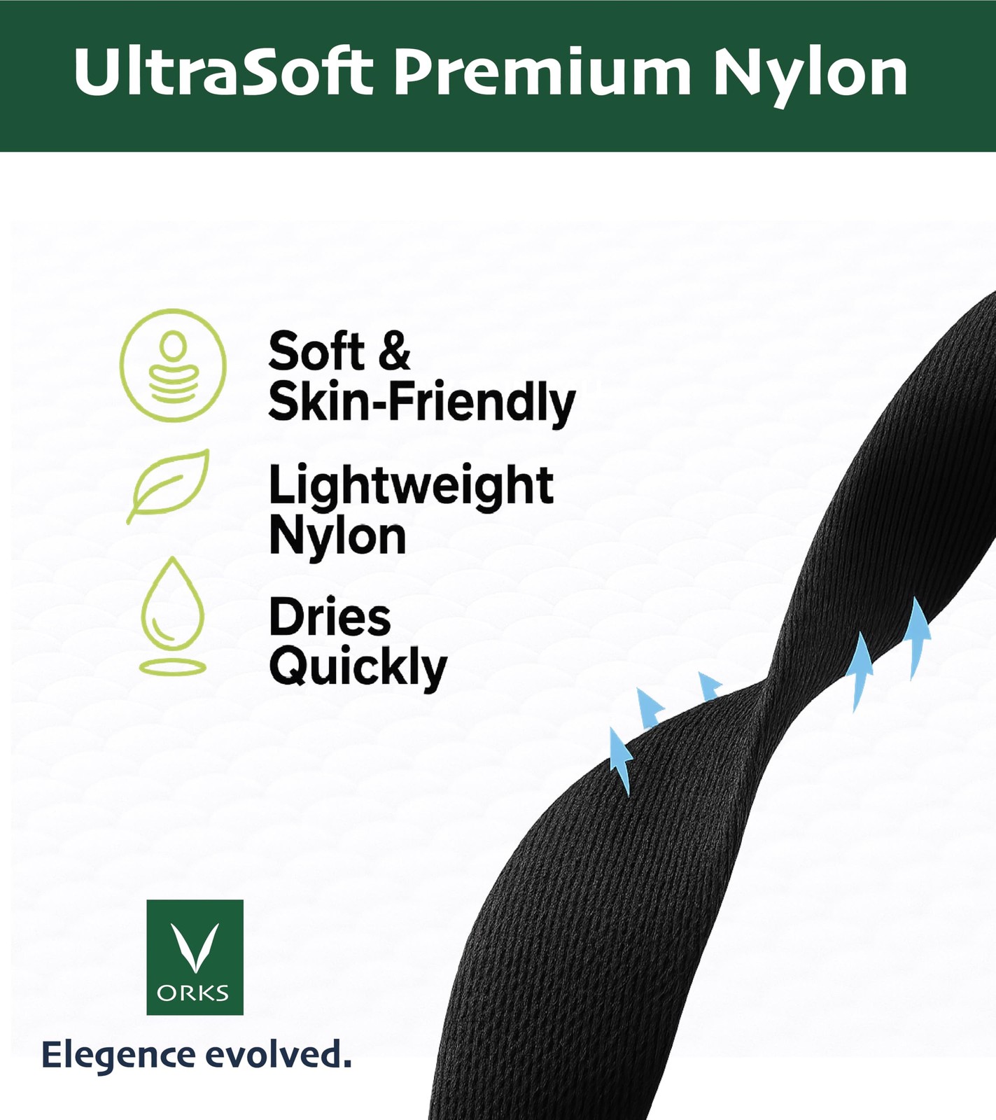 ORKS 2026 New Model – Ultra-Soft Nylon Sport Loop Replacement Band – Breathab…