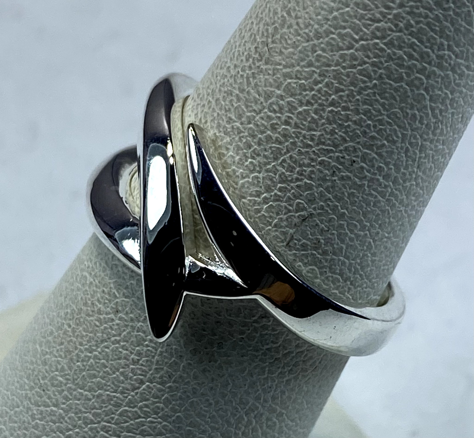 Kit Heath Twine Thorn Crossover Ring Sterling Silver Size 8 NWT