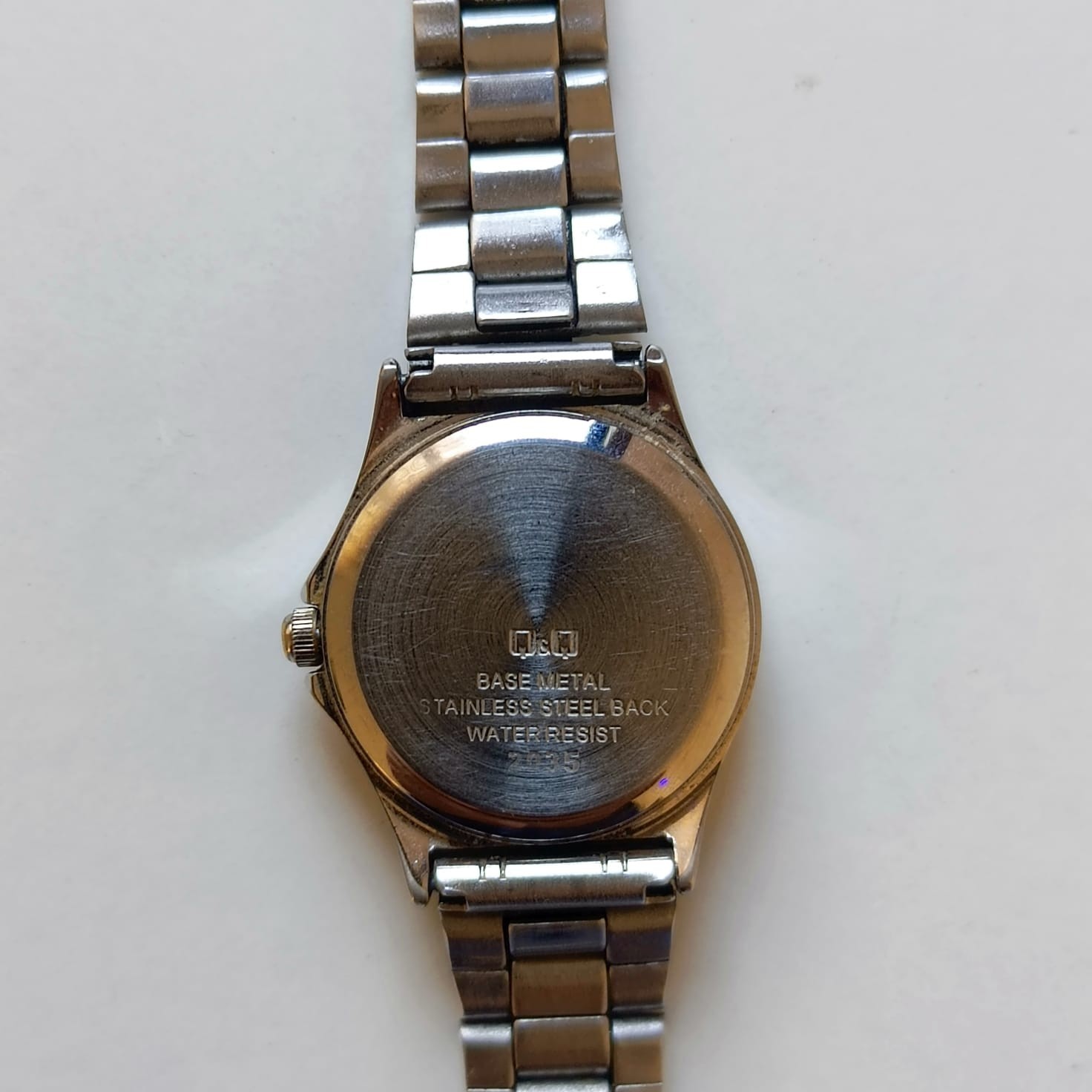 Vintage Falcon Q&Q Ladies Quartz Wrist Watch Silver Tone Bracelet Easy Read