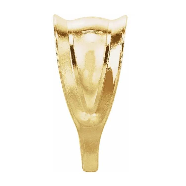 1 Piece 5mm x 3.75mm Open bail in 14K Yellow Gold or White Gold