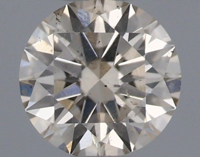Natural Diamond 0.30 Ct IGI Certified 4 mm Loose Round Very Light Brown/SI Grade