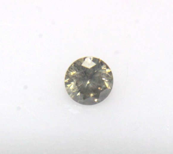 0.11 CTS YELLOW COLOR ROUND SHAPE SOLITAIRE DIAMOND 3.08-3.06×2.00 MM