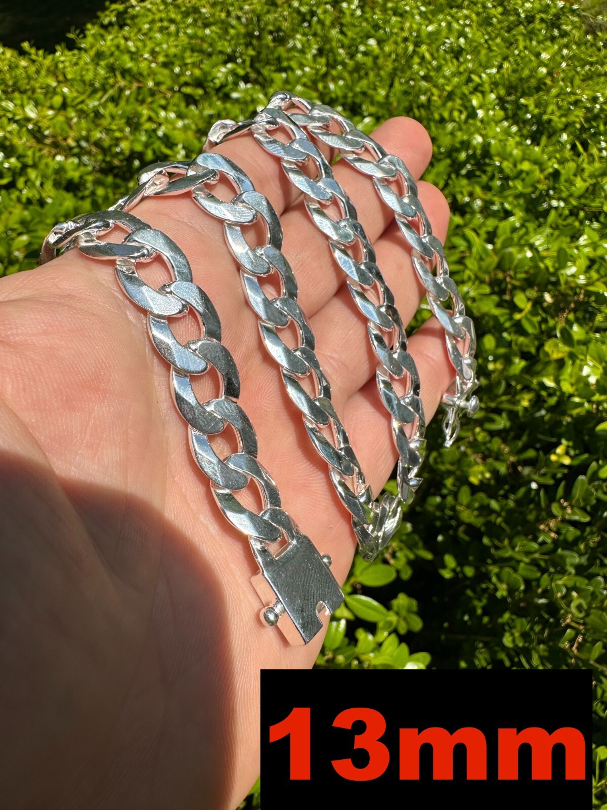 Curb Cuban Link Chain Necklace Bracelet Real 925 Sterling Silver Sleek Box Clasp